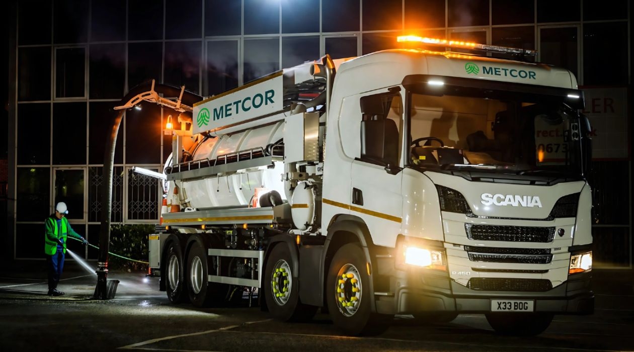 Tanker engineer and tanker at night