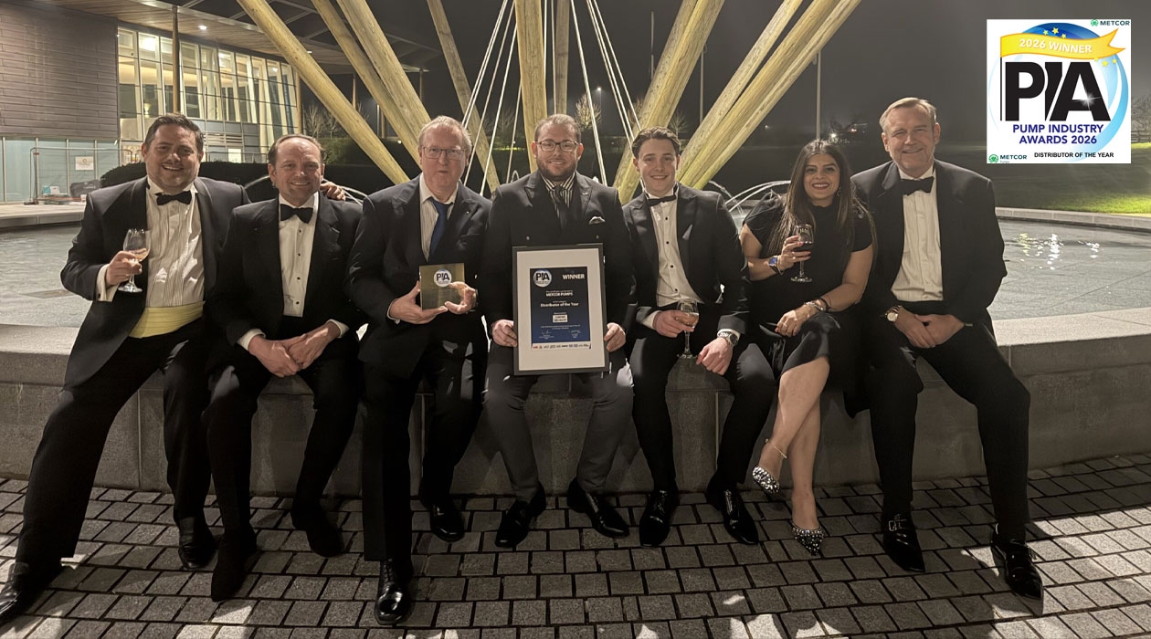 Metcor | News | Metcor Pumps Celebrates Distributor of the Year Win at Pump Industry Awards 2026