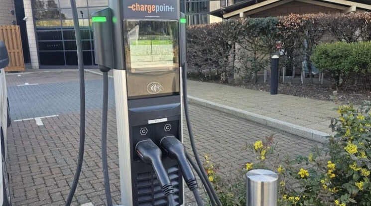 EV Charging Station at St Johns Innovation Park in Cambridge